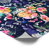 ヴィンテージ花 ポスター (角)