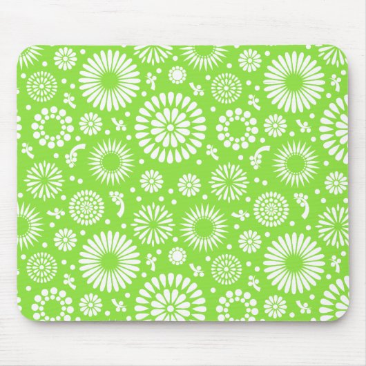 ヴィンテージ花 マウスパッド (正面)