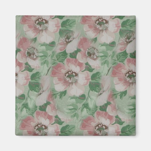 ヴィンテージ花 マグネット (正面)