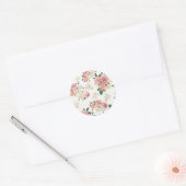 ヴィンテージ花 ラウンドシール (封筒)