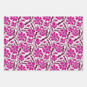 ヴィンテージ花 ラッピングペーパーシート (正面)