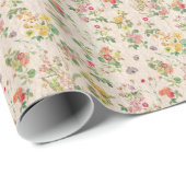 ヴィンテージ花 ラッピングペーパー (ロールコーナー)