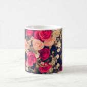 ヴィンテージ花,ヴィンテージ,フローラ,母,ダ コーヒーマグカップ (中央)