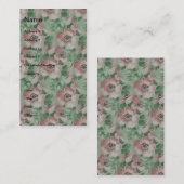 ヴィンテージ花 名刺 (正面/裏面)