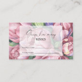 ヴィンテージ花、推測キスブライダルゲーム エンクロージャーカード (正面)