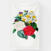 ヴィンテージ花 横断幕 (縦)