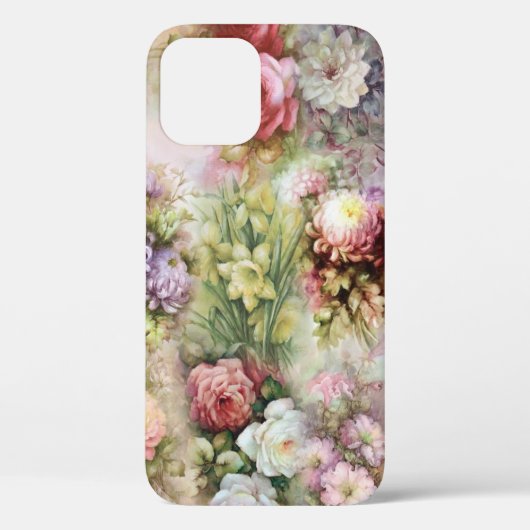 ヴィンテージ花 Case-Mate iPhoneケース (裏面)