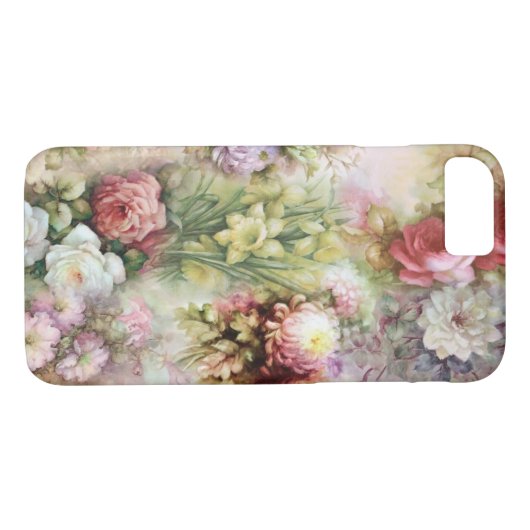 ヴィンテージ花 Case-Mate iPhoneケース (裏面(横))