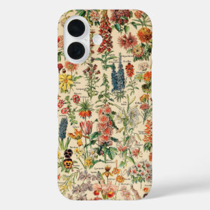 ヴィンテージ花 iPhone 16ケース