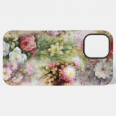 ヴィンテージ花 iPhoneケース (裏面横)