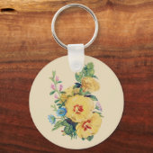 ヴィンテージ花II キーホルダー (正面)