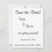 ヴィンテージ花Pierre Redoute、日付を保存 招待状 (裏面)