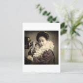 ヴィンテージ芸者が深夜電話をかける|過去記事 ポストカード (スタンド正面)