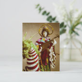 ヴィンテージ芸者で女神弁才天日本 ポストカード (スタンド正面)