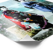 ヴィンテージ芸者と舞妓芸者 舞妓日本 フォトプリント (角)