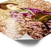 ヴィンテージ芸者のさくらんぼ花 フォトプリント            (角)