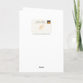 ヴィンテージ芸者の着物誕生日 カード (裏面)