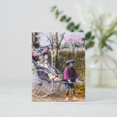 ヴィンテージ芸者旅行人力車|過去記事 ポストカード (スタンド正面)