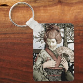 ヴィンテージ芸者 キーホルダー (正面)