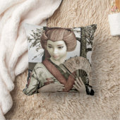 ヴィンテージ芸者 クッション (ブランケット)