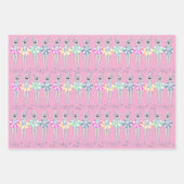 ヴィンテージ芸術的スイミング泳ぐ人スイムリングや輪プール ラッピングペーパーシート (正面2)