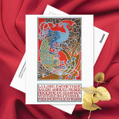 ヴィンテージ芸術的ソサエティピーコックコンバズ ポストカード