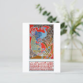 ヴィンテージ芸術的ソサエティピーコックコンバズ ポストカード (スタンド正面)