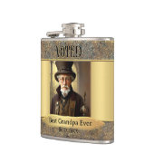 ヴィンテージ芸術的デザインフォトグランパ フラスク (左)