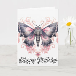 ヴィンテージ芸術的バタフライアート | ハッピーバースデー カード