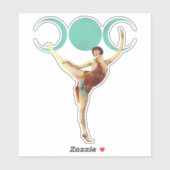 ヴィンテージ芸術的ムーンダンサー シール (シート)