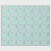 ヴィンテージ芸術的泳ぐ人プール ラッピングペーパー (フラット)