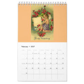 ヴィンテージ芸術 カレンダー (2月 2027)