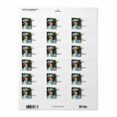 ヴィンテージ若い少女ウィズクリスマスツリーギフトラベル ラベル (フルシート)