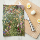 ヴィンテージ英国の国の庭 キッチンタオル (四つ折り)