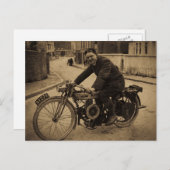 ヴィンテージ英国オートバイ1900年代初期 ポストカード (正面/裏面)