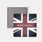 ヴィンテージ英国統一された国旗/スポーツUK マグネット (正面/裏面)