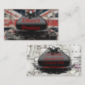 ヴィンテージ英国英国連合ジャック・ロンドンファッション 名刺 (正面/裏面)