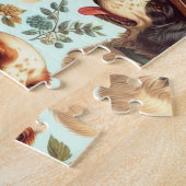 ヴィンテージ英語セッターシームレス ジグソーパズル (側面)