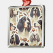 ヴィンテージ英語セッターシームレス メタルオーナメント (左)