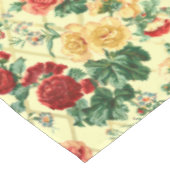 ヴィンテージ英語バラトレリスパターン テーブルクロス (アングル)