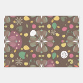 ヴィンテージ英語プレイドラッピング紙 ラッピングペーパーシート (正面)