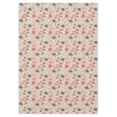 ヴィンテージ茶の時間パターン テーブルクロス (正面)