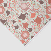 ヴィンテージ茶の時間パターン 薄葉紙 (詳細)