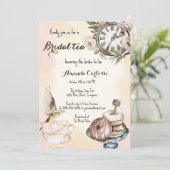 ヴィンテージ茶パーティーブライダルシャワー 招待状 (スタンド正面)