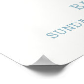 ヴィンテージ茶パーティー醸造ベビーシャワーウェルカム ポスター (角)