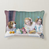 ヴィンテージ茶パーティー アクセントクッション (裏面)