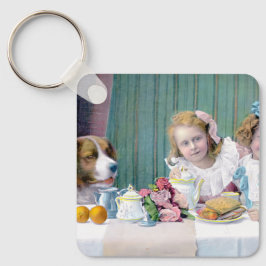 ヴィンテージ茶パーティー キーホルダー