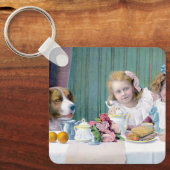 ヴィンテージ茶パーティー キーホルダー (正面)