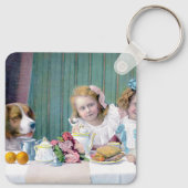 ヴィンテージ茶パーティー キーホルダー (裏面)