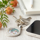 ヴィンテージ茶パーティー キーホルダー (側面)